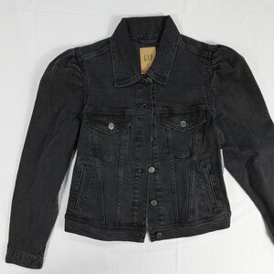 GAP 1969  Women's Black Denim Jacket   Size M  NWT